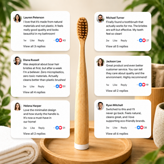 Natural Boar Bristle & Bamboo Toothbrush