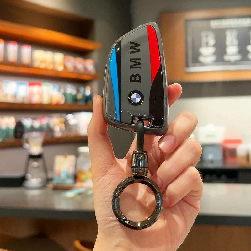 BMW M Performance Key Fob Case – Leather Cover with Keyring