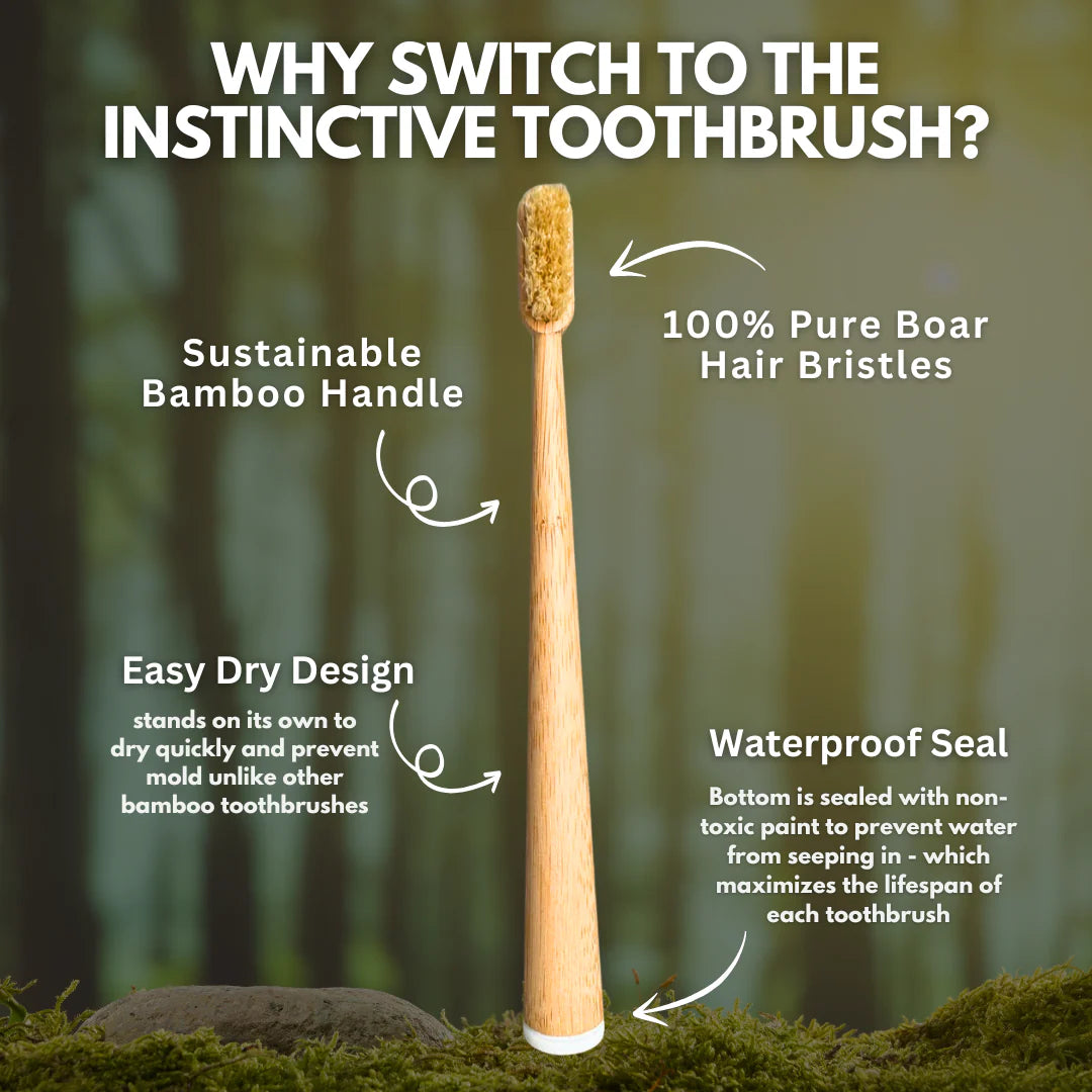 Boar Bristle & Bamboo Toothbrush